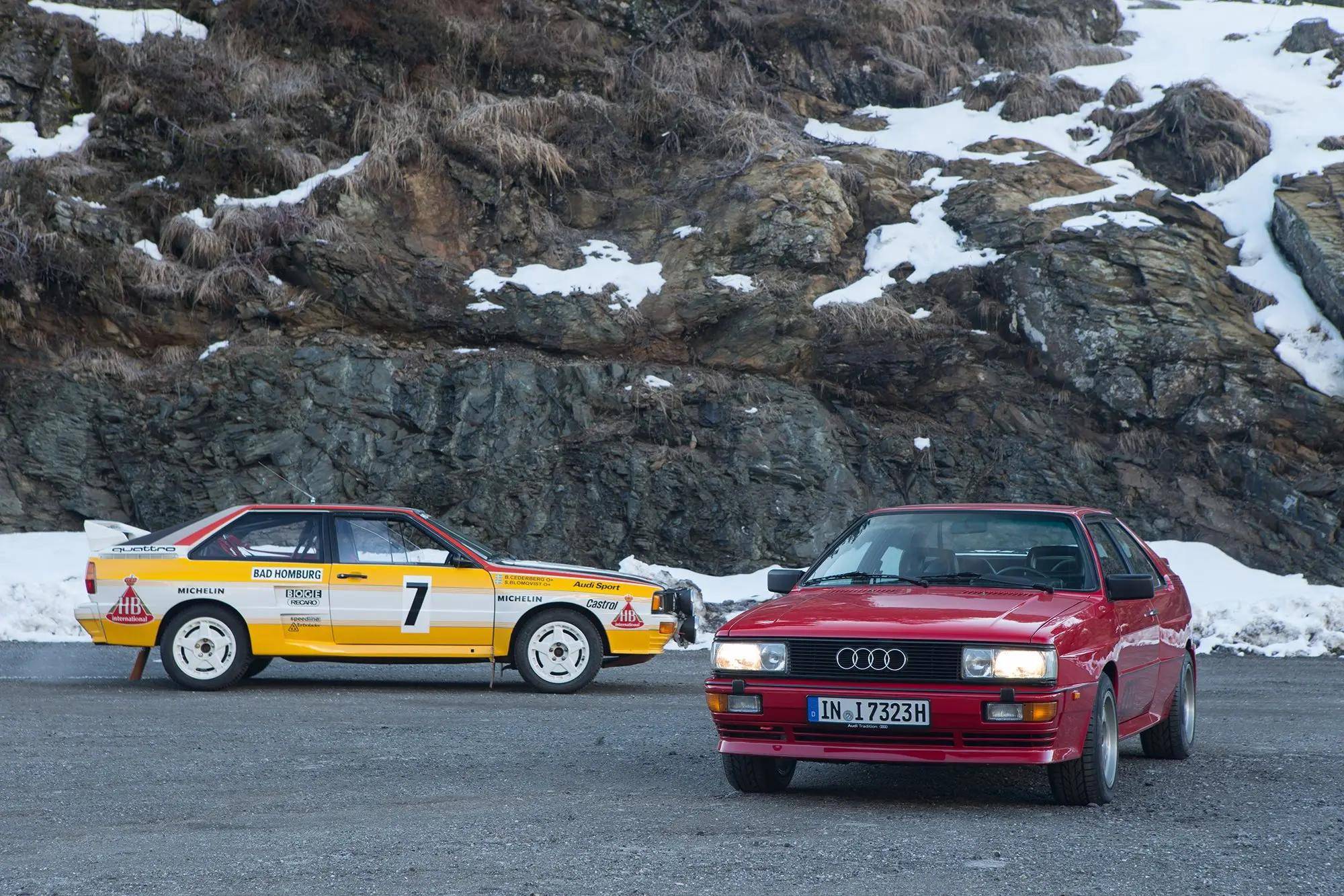 改写车坛 湿滑路面稳如泰山 四十年前的前卫奥迪quattro_搜狐汽车