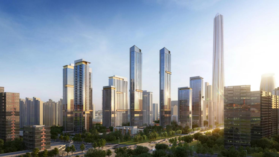 武汉瑞府效果图△武汉长江中心效果图△武汉沙湖中心效果图华润置地