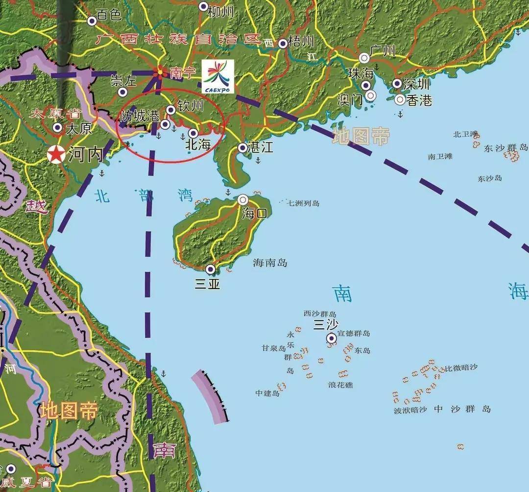 平陆运河钦州段规划图图片