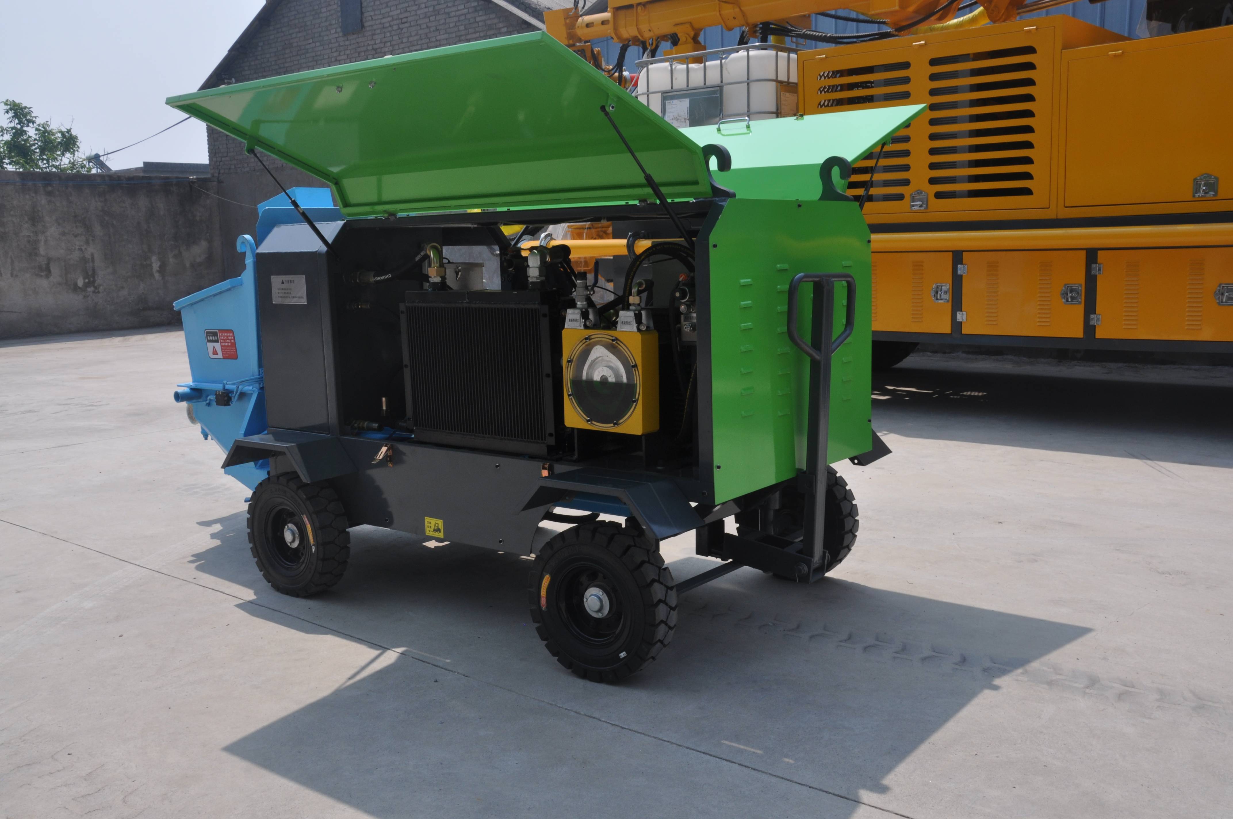 90液压湿喷机 小型液压泵送式湿喷机 边坡支护混凝土湿喷机使用方法及