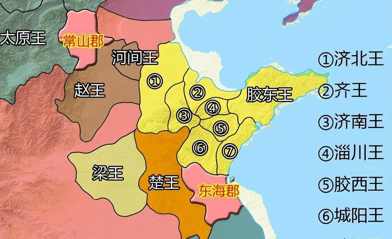 为了汉朝初期的政权稳定,先后分封韩信,英布等异姓诸侯王,但政权稳固