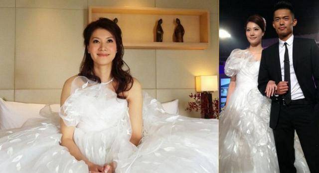 原创1米78谢杏芳情商高与公婆合影时站姿美又恰好照顾林丹面子