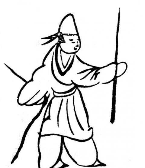 画像砖上戴白帢的魏晋人西晋人傅玄便称,"白乃军容,非国容也".