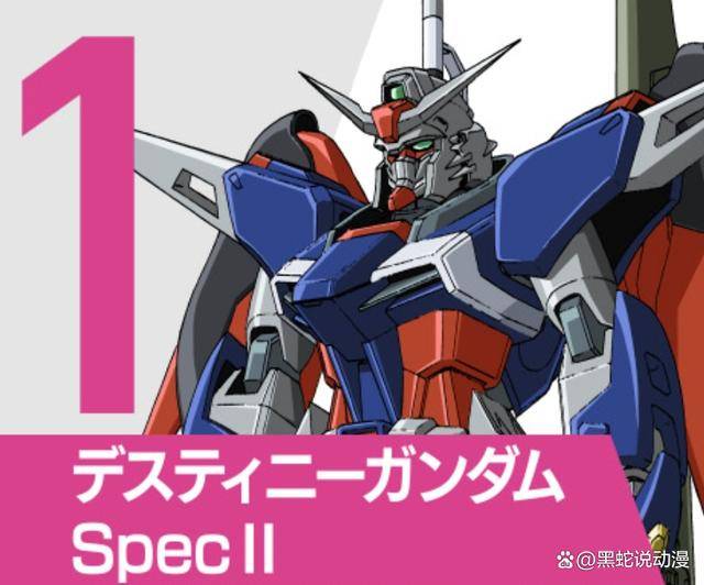 原创高达seed声优吐槽机体人气排行榜自由高达人气比不过命运高达