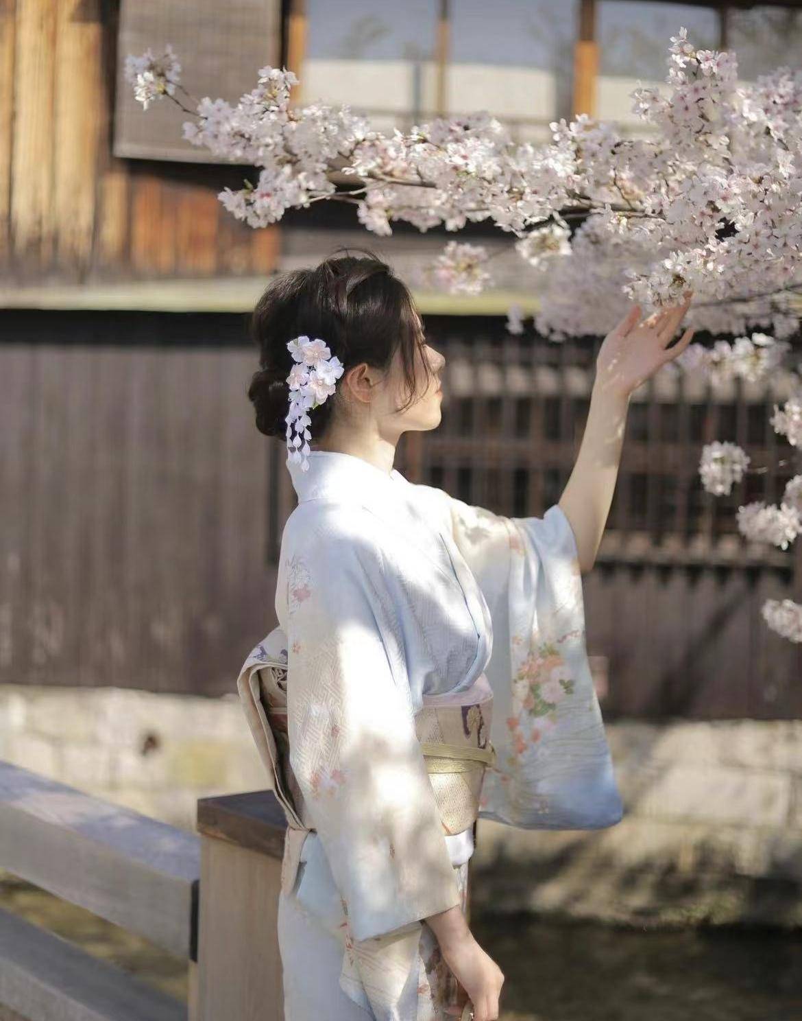 原创女子穿和服赏樱花大叔拦住报警女子委屈我难道没有穿衣自由