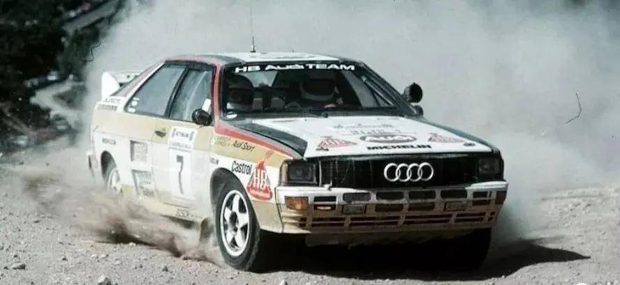 后来奥迪就用了壁虎这样的一个生物来表示他们的四驱车性能