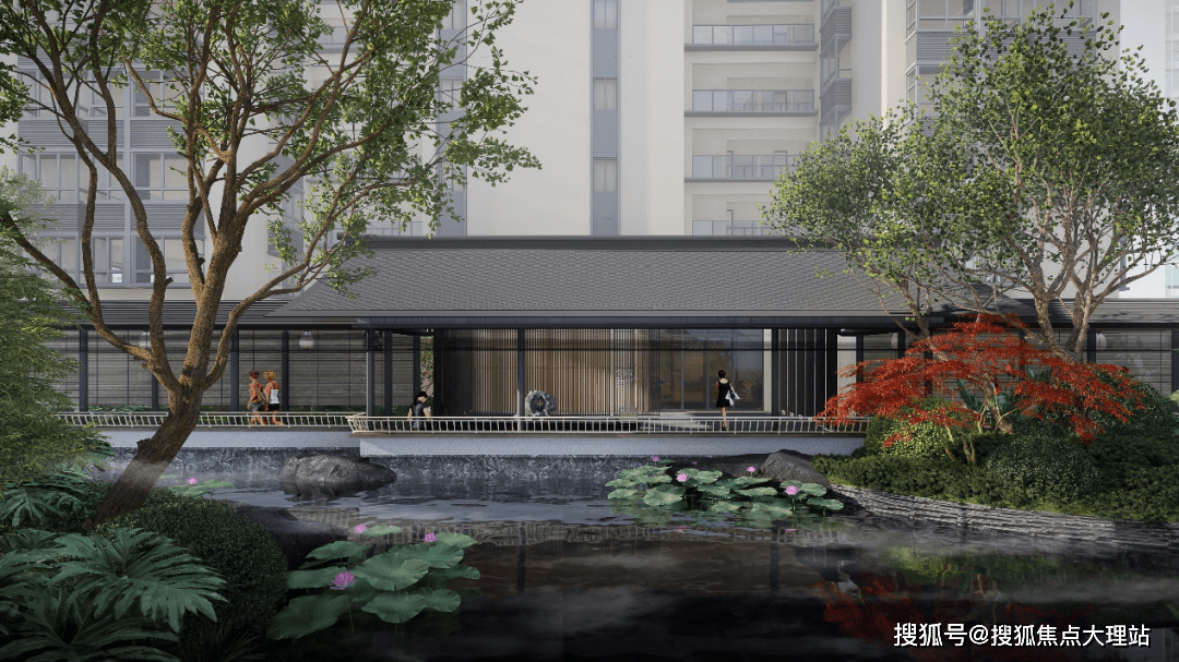 仅意境展示,非最终交付标准曲廊串联,围合碧潭映月意蕴,揽滇池月夜