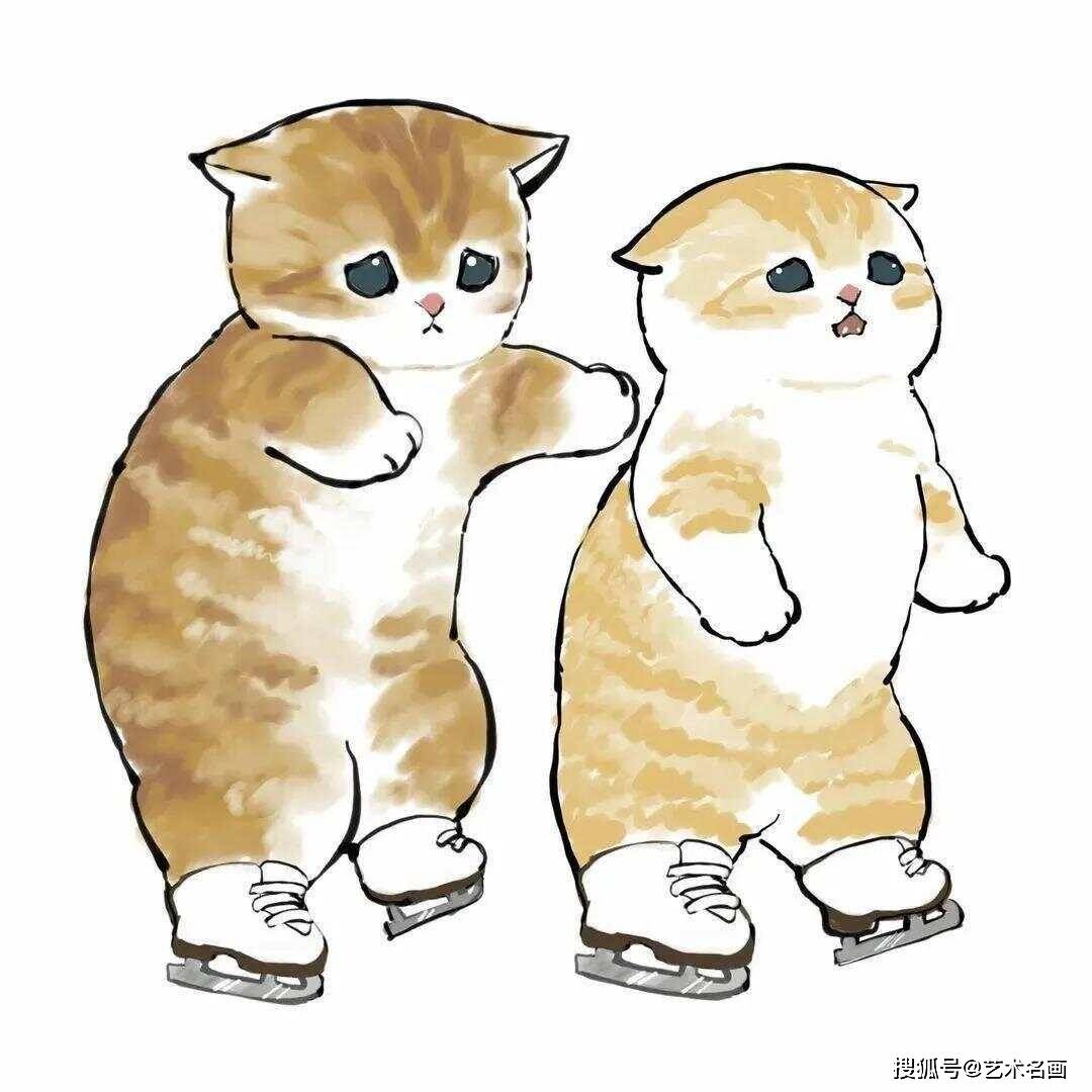 温馨而虐心的软萌猫咪|日本插画师mofu_sand作品欣赏