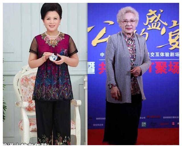 90岁秦怡的时尚启示女人老有新境界圆脸卷发裙装美不容缺