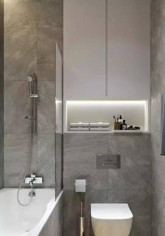 高颜值壁挂马桶,高版还是矮版不重要,做好假墙收纳才_