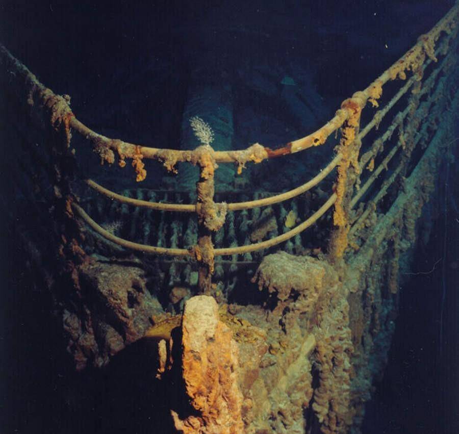 泰坦尼克号残骸正消失图片