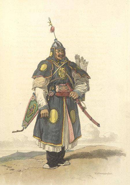 外国人画中的清朝军队图七像美洲土著与电视剧中的清军有别