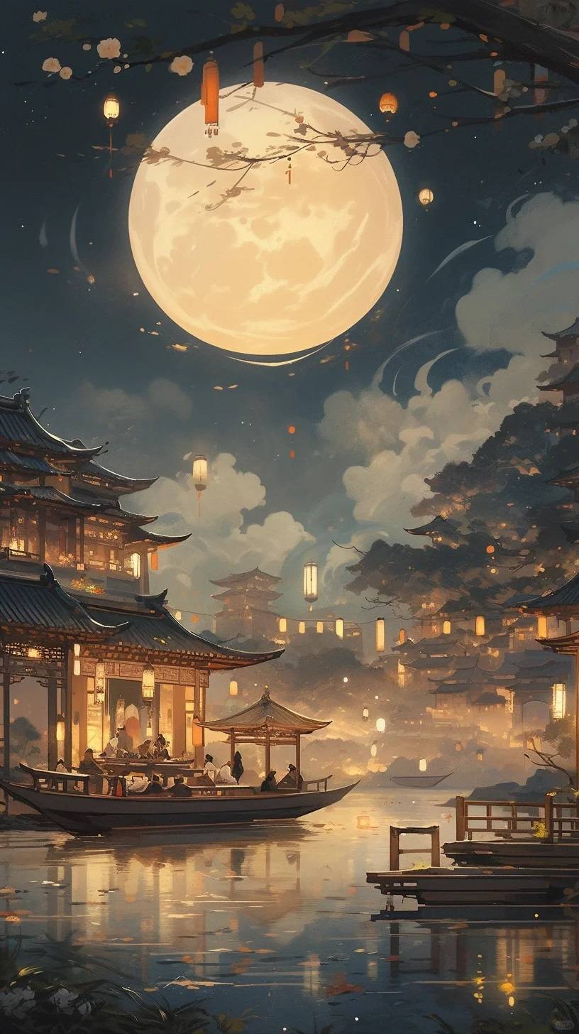 壁纸夜色柔美华灯初上