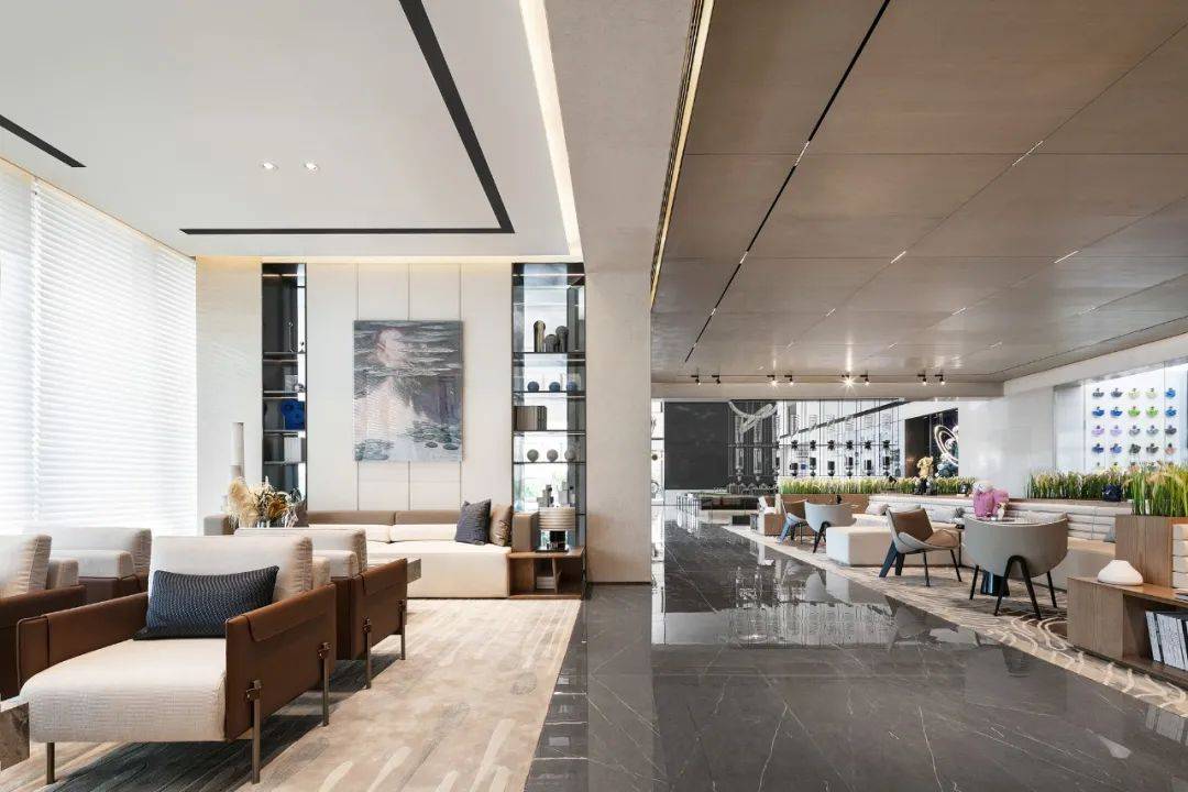 示范区景观以水漾年华为主题,涵盖曲水流光,水韵绿洲,律动生活三大