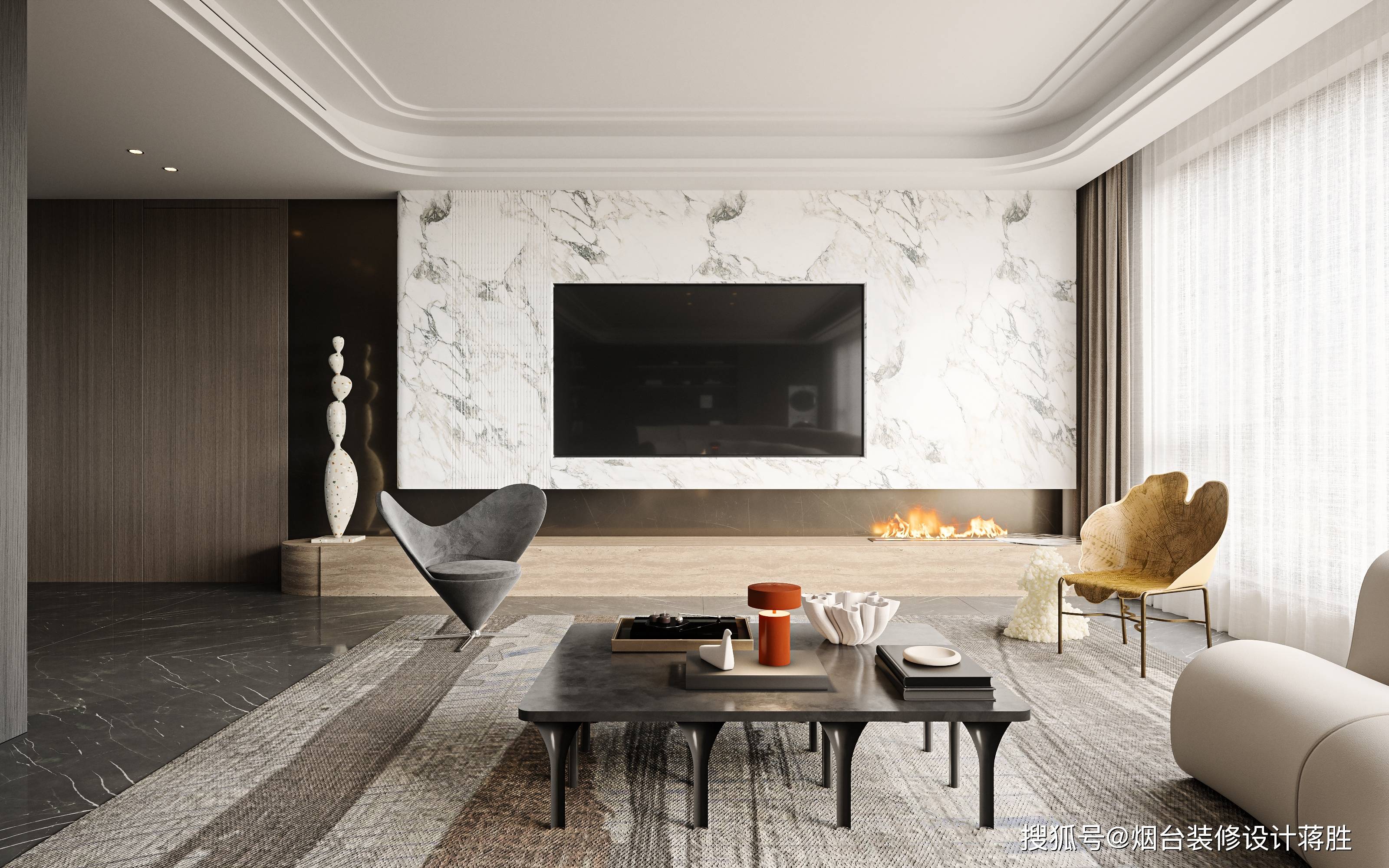 森霆春晓125平现代风格家居烟台装修设计的温馨之选