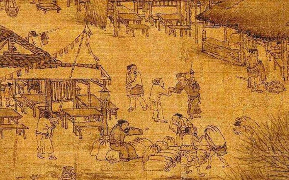 原创清明上河图放大一百倍发现一奇怪场景树下睡觉的人在做什么