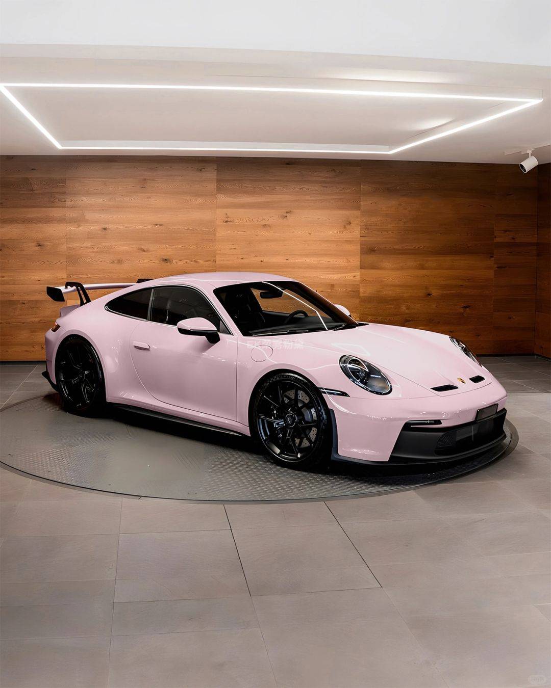 保时捷911ek改色膜柔雾粉黛是不是太粉嫩了