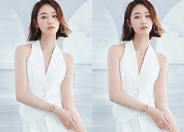 原创蓝盈莹恐怕是姐姐中腰最细的穿上民国风旗袍后腰围太真实