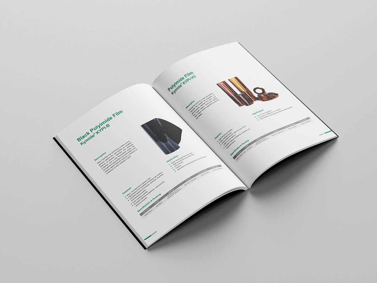 中文英文俄文凯英新材料宣传画册设计及展会海报设计极地视觉