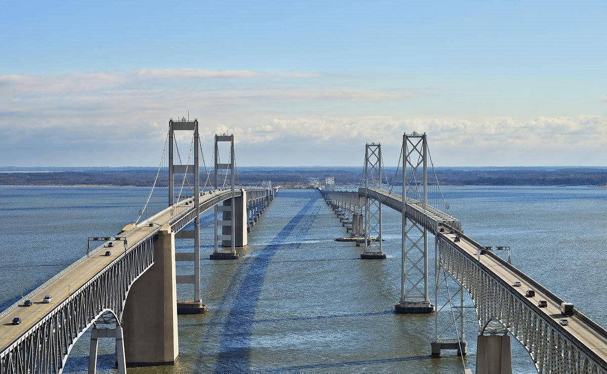 原创美国最惊险的大桥高57米没有路肩老司机过桥都要请代驾