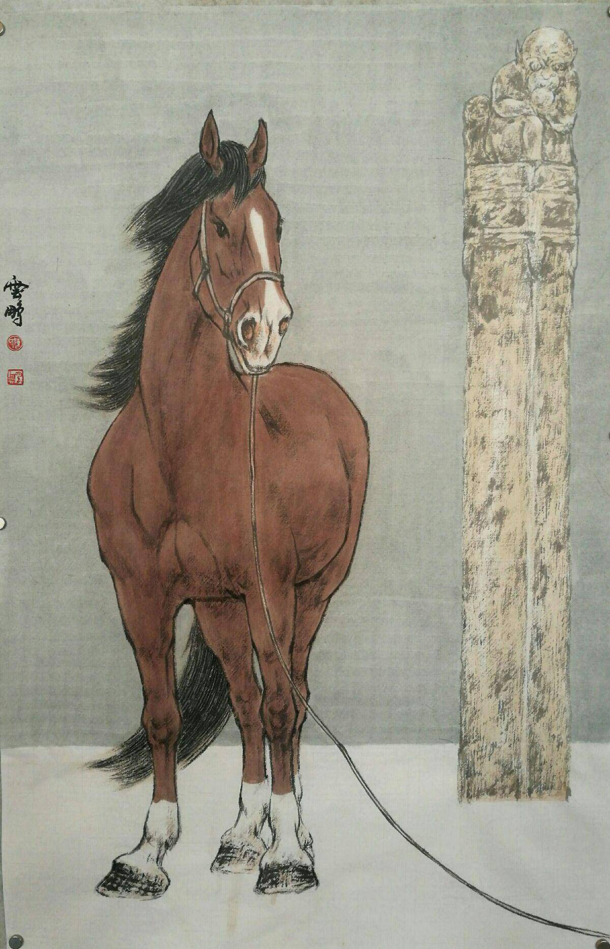 佳作欣赏骏马神韵丹青妙笔陈云鹏十幅马作赏鉴