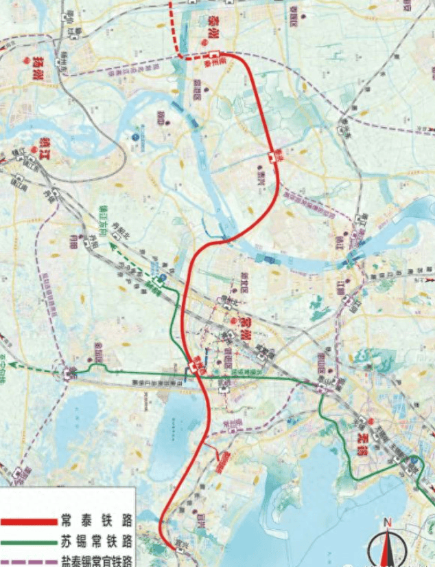 条高铁以时速250公里标准推进,这两条高铁就是常泰铁路,扬马城际铁路