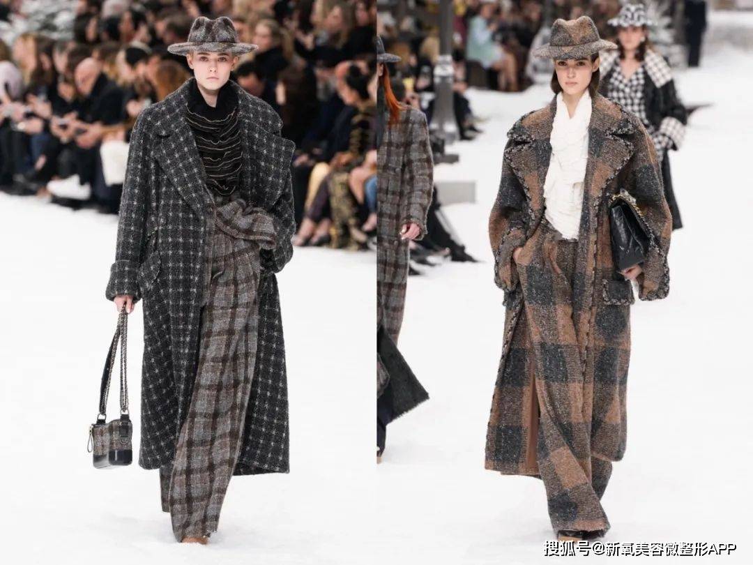 秀场照例以粗花呢作为开场,模特们的发型干净利落,头戴斜纹软呢帽