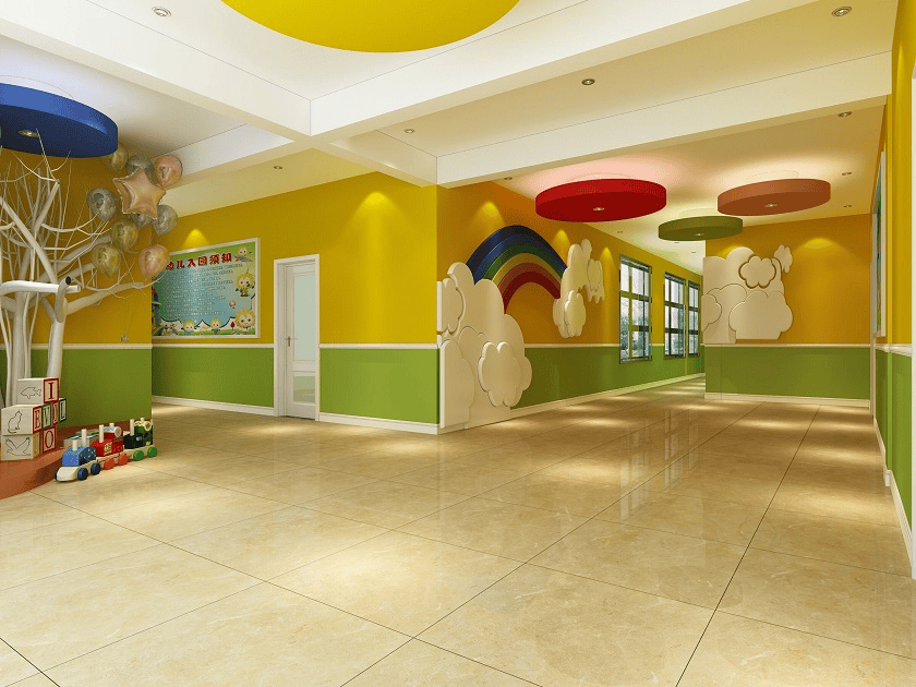 托管中心装修设计,幼儿园室内设计,幼儿园室外活动区设计