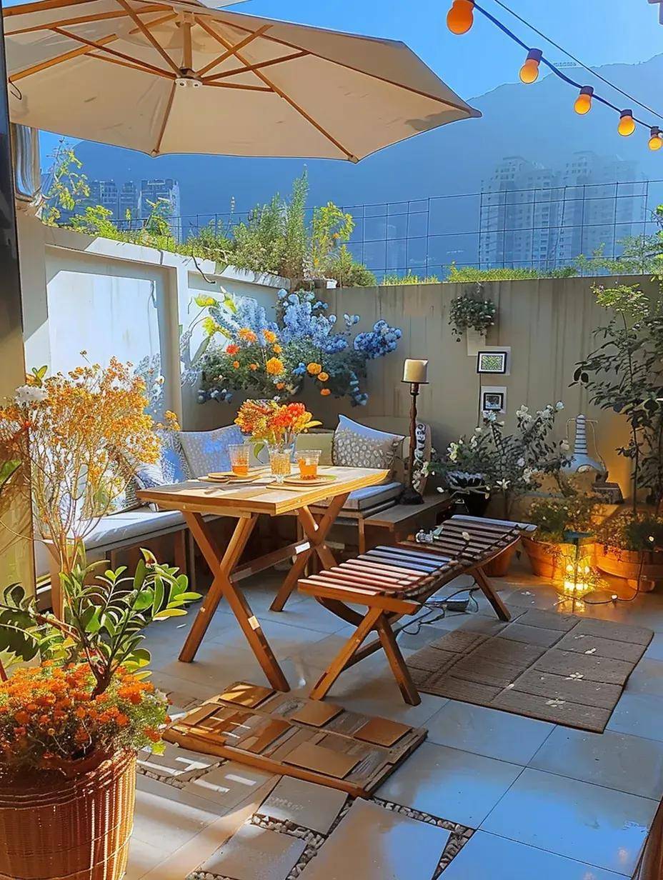 老公不听劝买了带露台的顶楼,改造之后,成了一道亮丽的风景线