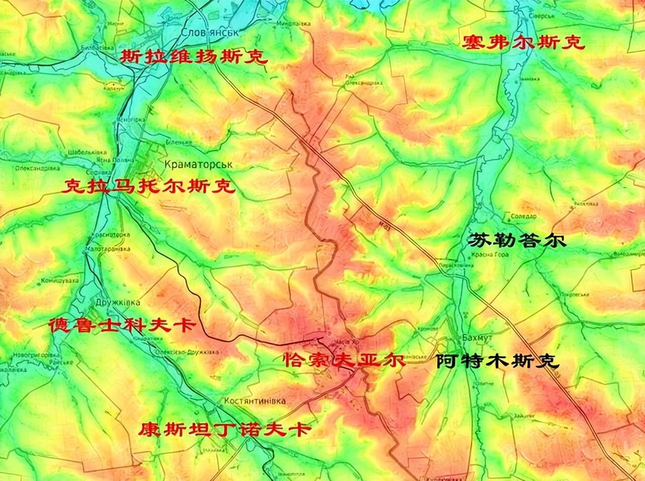 上扬斯克山脉地图图片