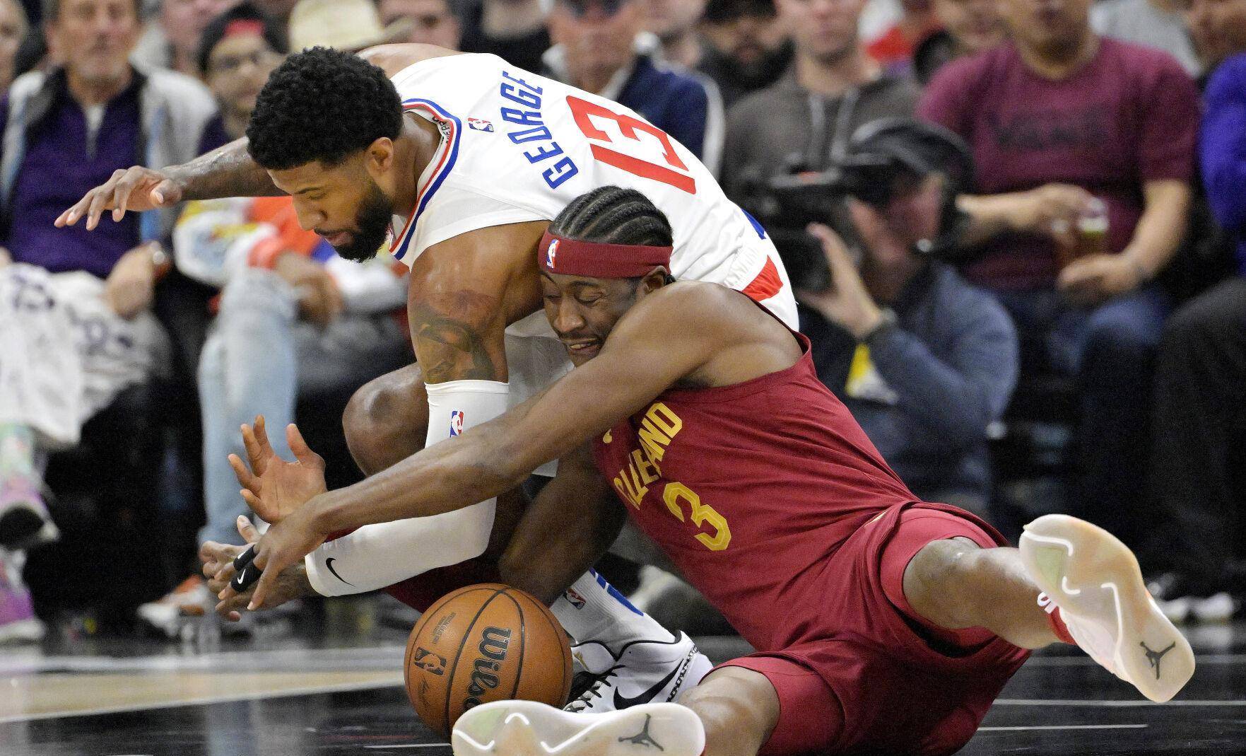 nba常规赛:快船疯狂26分逆转骑士 乔治39 11 7贡献准绝杀_加兰_命中