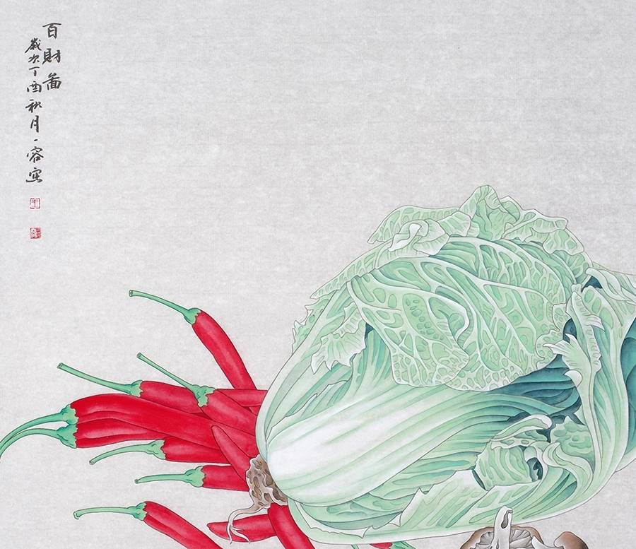 原创餐厅挂什么字画比较好推荐工笔花鸟画供大家选择