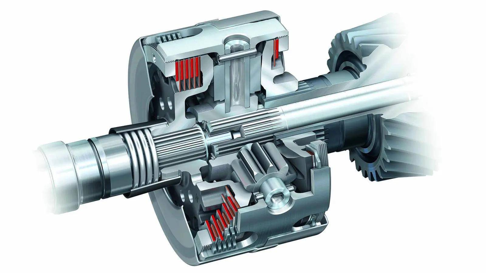专利,在其基础上开发出了自己的中央差速器结构--冠状齿轮四驱系统,并