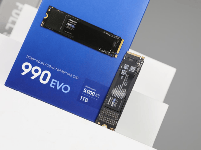 支持PCIe 4.0及PCIe5.0 三星990 EVO高性能M.2值得入手