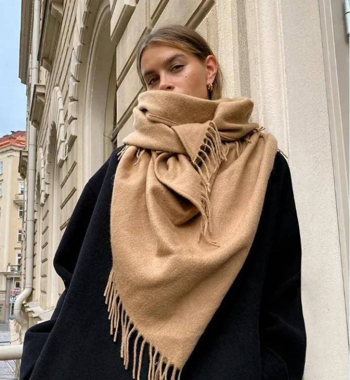 原创冬天围巾怎么戴想要保暖又高级这几招就得学会