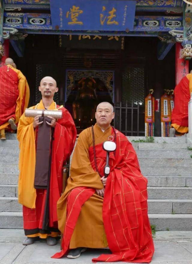 2018年,法源法师在闭关修行49天之后,再次登上五台山,于护国戒坛广济