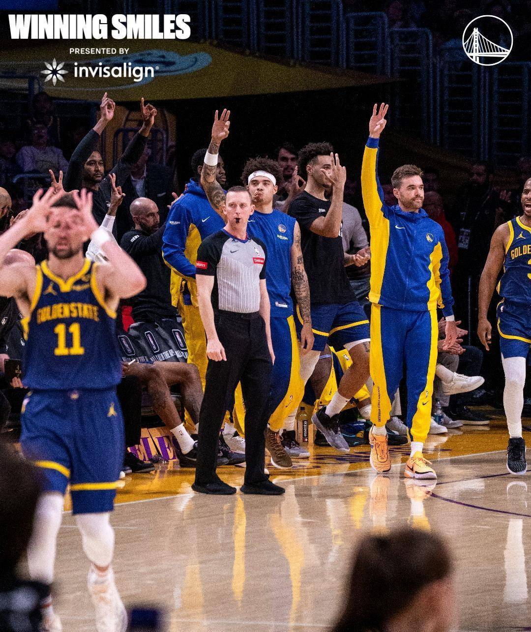 勇士晒照庆祝胜湖人众将放话目标前八克莱目标复制热火黑八奇迹