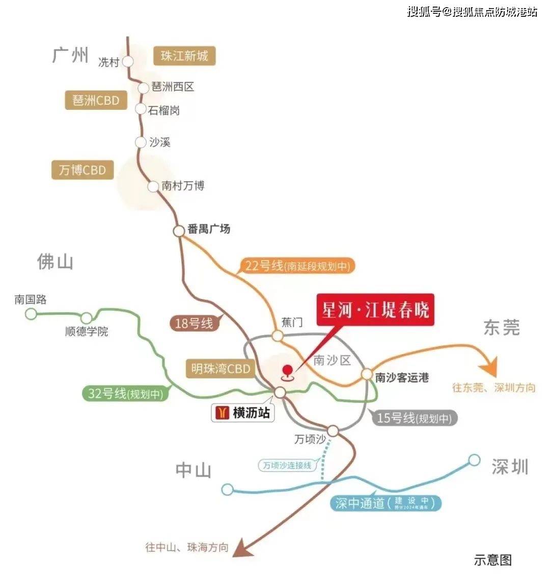 广州星河江堤春晓