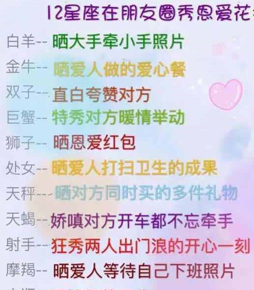 原创十二星座最不配恋人组合秀恩爱花招眼睛最会放电被谁挖墙脚