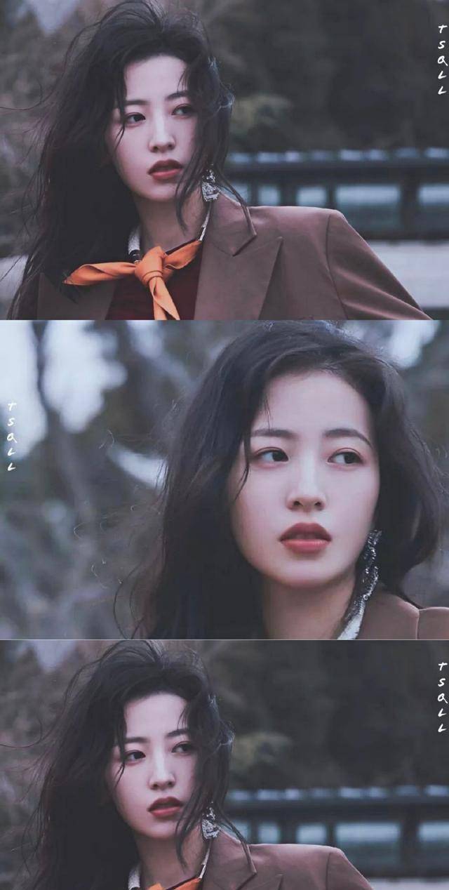 原创氛围感美女解封长头发的周雨彤好好看呀港风复古范美貌动人