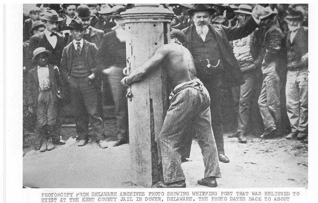 原创那时美国人殴打妻子要处以鞭刑最多40下一定要用九尾鞭抽