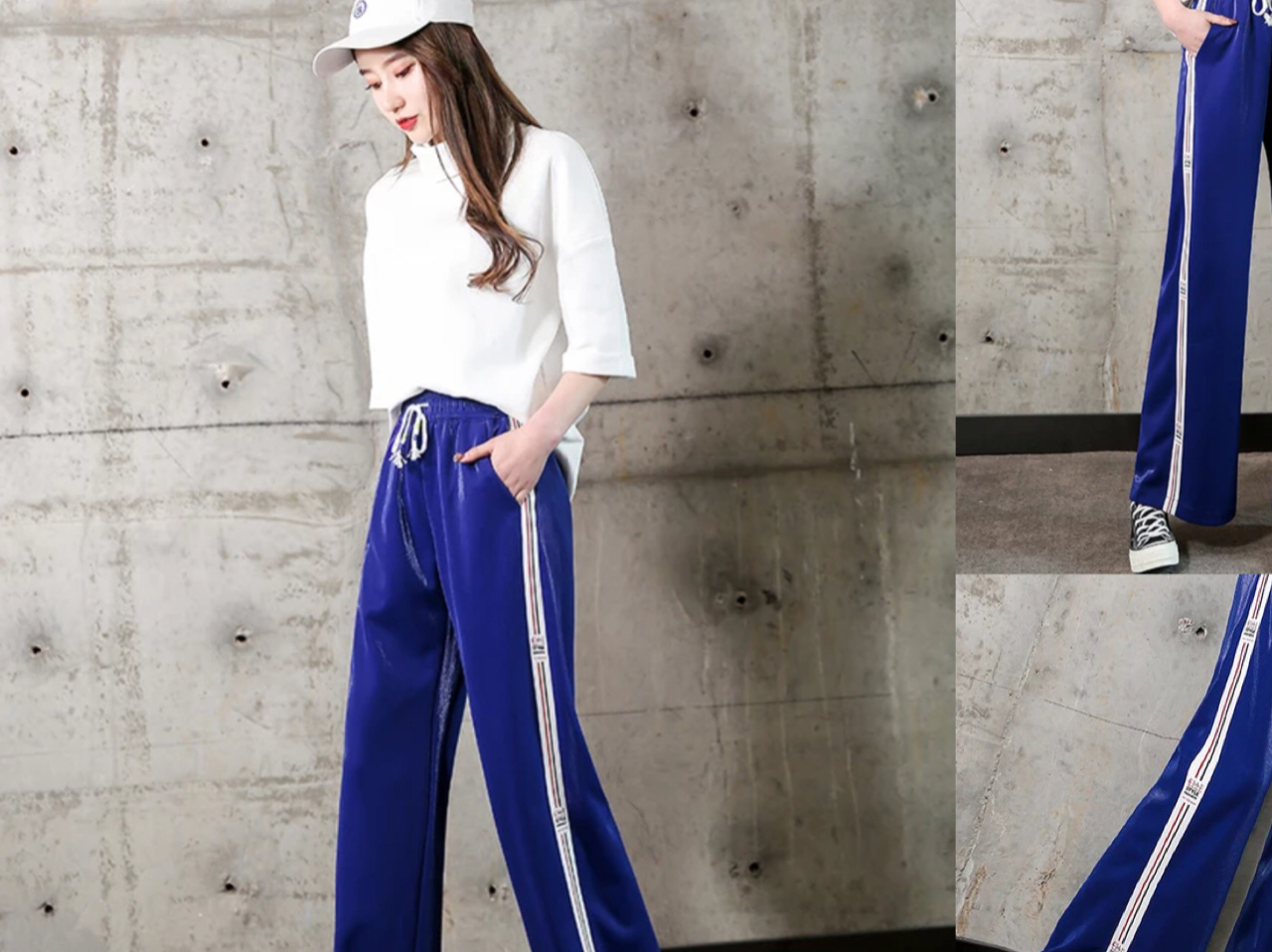 今夏这条蓝色运动裤又要火了穿上好时髦