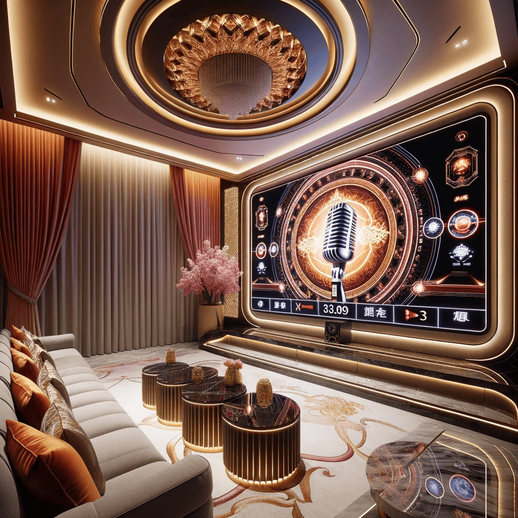 光影交错音乐醉人吊灯壁灯与巨嗨点歌机共筑酒吧梦幻之夜