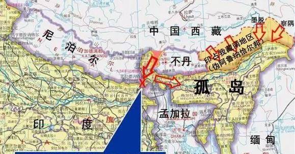 印度的西里古里走廊,距我国洞朗地区仅100公里,堪称印度的七寸_东北