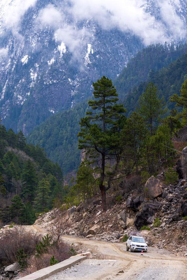 尼屋到八盖地图上没有的路藏在深山里的易贡大峡谷