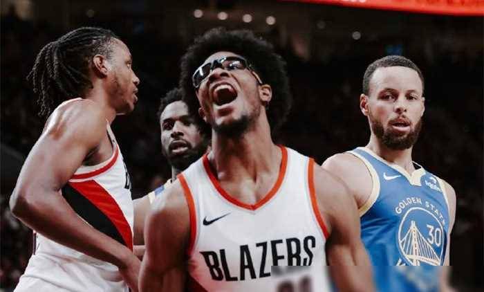 库里22 7 8拒逆转,艾顿12中24,湖人陷困境,附加赛风__