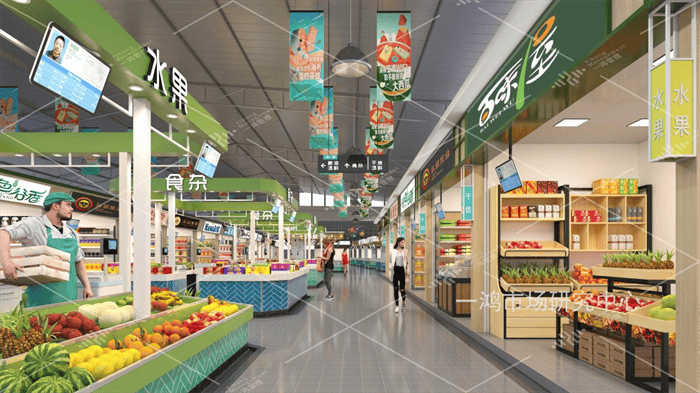 菜市场改造升级,摊位设计怎么做才好?