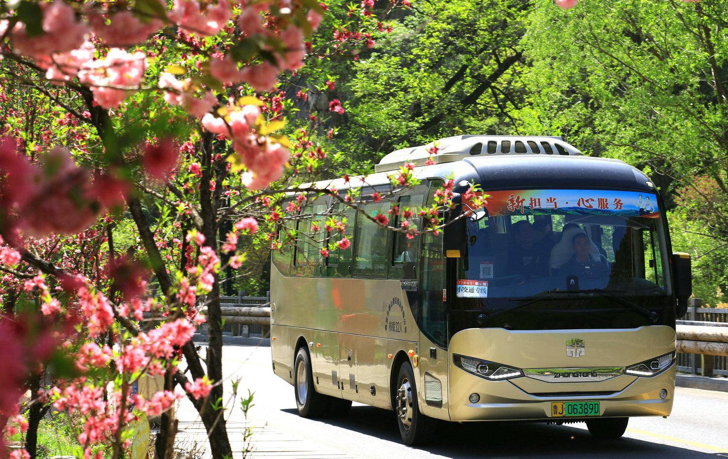 桃花峪位于泰山西麓,在这里上泰山是一条相对冷门但风景绝佳的登山
