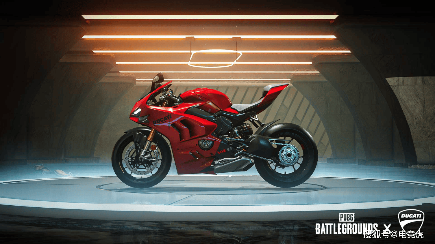 pubg x 杜卡迪联动 驾驶炫彩摩托车皮肤畅游游戏