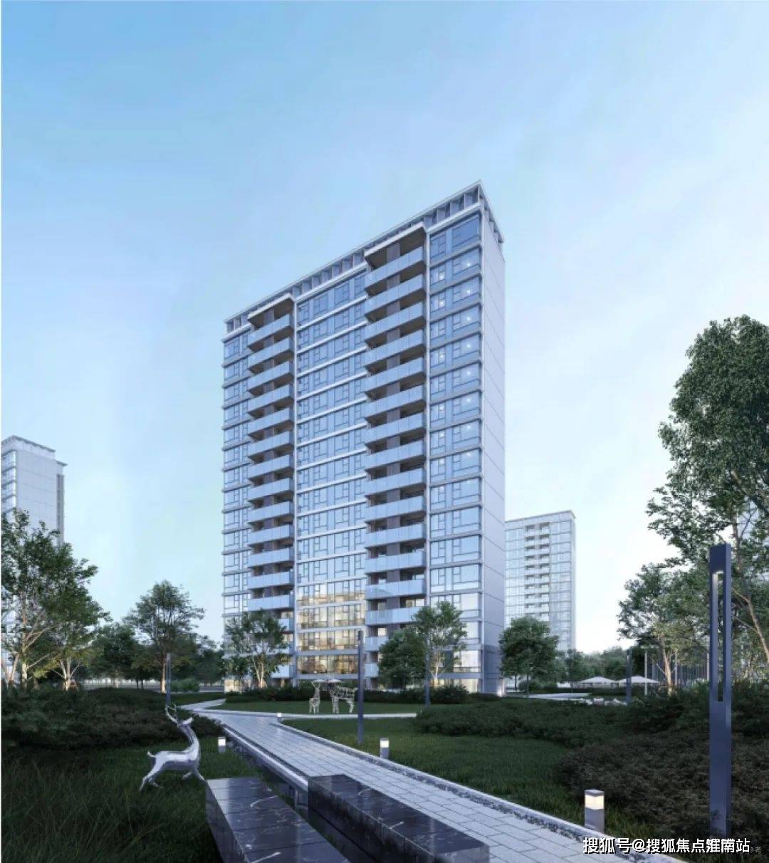 第一重:星级酒店式入户门庭,礼遇归家的第一眼;第二重:入口仪式水景